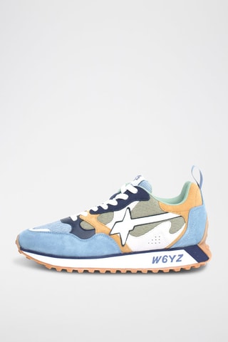 Zapatillas de piel - Azul