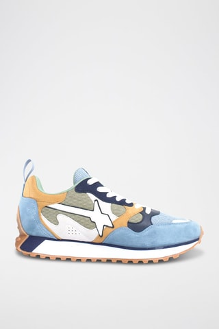Zapatillas de piel - Azul