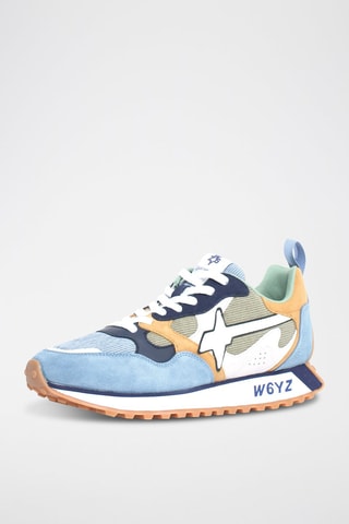 Zapatillas de piel - Azul