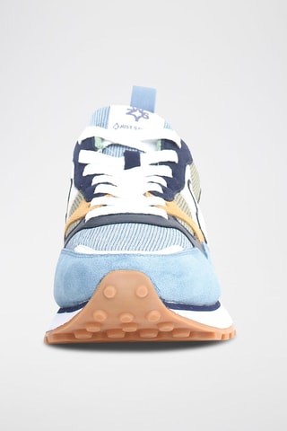Zapatillas de piel - Azul