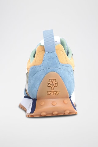 Zapatillas de piel - Azul