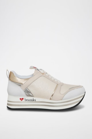 Zapatillas con plataforma - Blanco