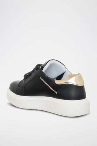 Zapatillas con plataforma - Blanco y negro