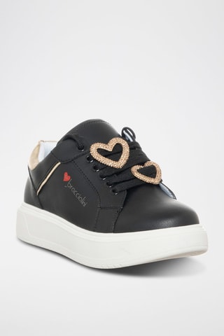 Zapatillas con plataforma - Blanco y negro