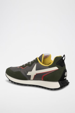 Zapatillas de nobuk Jet2 - Verde y gris