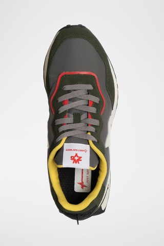 Zapatillas de nobuk Jet2 - Verde y gris
