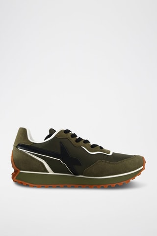 Zapatillas de nobuk - Negro y verde