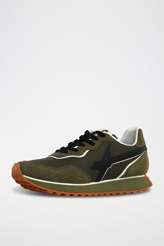 Zapatillas de nobuk - Negro y verde
