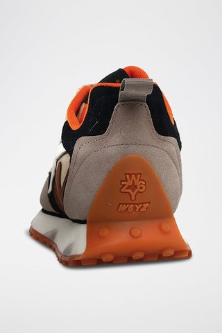Zapatillas de nobuk - Beige y gris