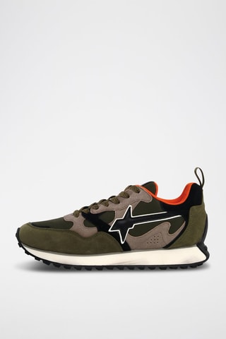 Zapatillas de nobuk - Negro y verde