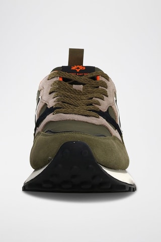 Zapatillas de nobuk - Negro y verde