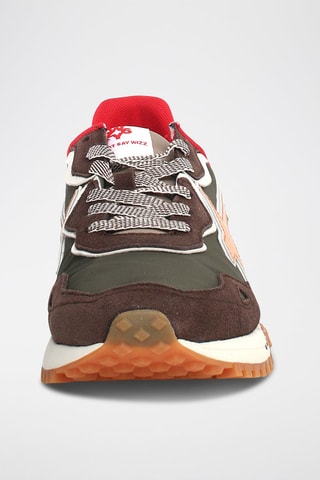 Zapatillas de nobuk - Verde y marrón