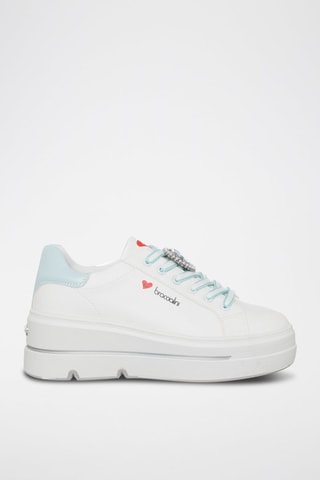 Zapatillas con plataforma - Blanco