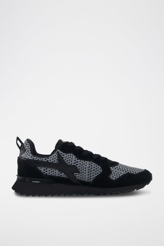 Zapatillas de nobuk - Blanco y negro
