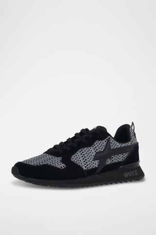 Zapatillas de nobuk - Blanco y negro