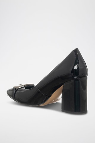 Zapatos con brillo de tacón - Negro