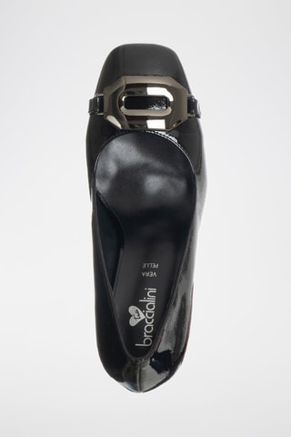 Zapatos con brillo de tacón - Negro