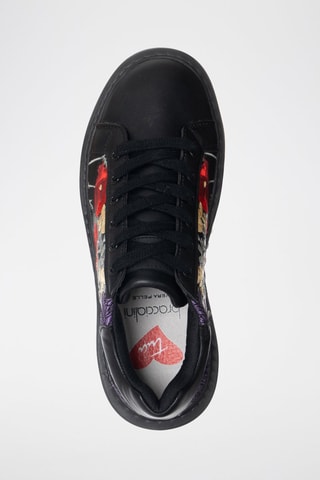 Zapatillas con plataforma - Negro y rojo