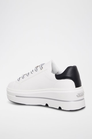 Zapatillas con plataforma - Blanco y negro