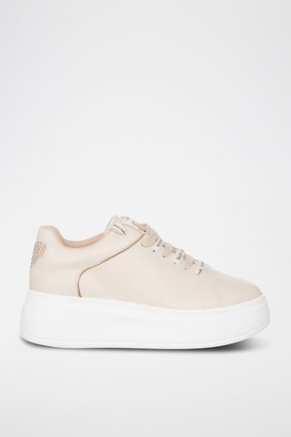Zapatillas con plataforma - Beige