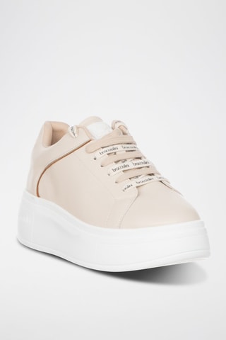 Zapatillas con plataforma - Beige