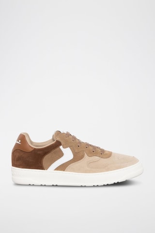 Zapatillas de nobuk Layton - Beige y marrón