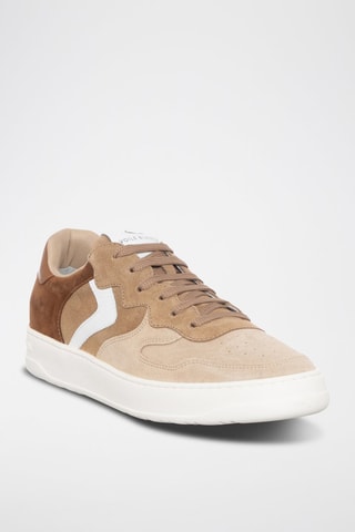 Zapatillas de nobuk Layton - Beige y marrón