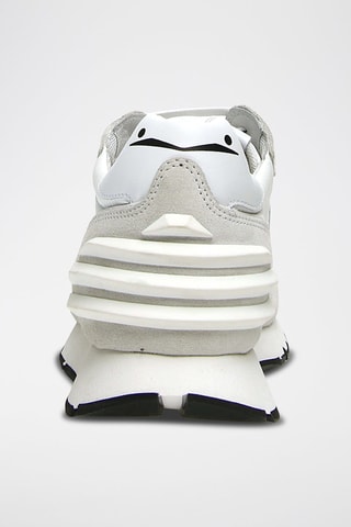 Zapatillas de terciopelo y piel napa Liam - Blanco