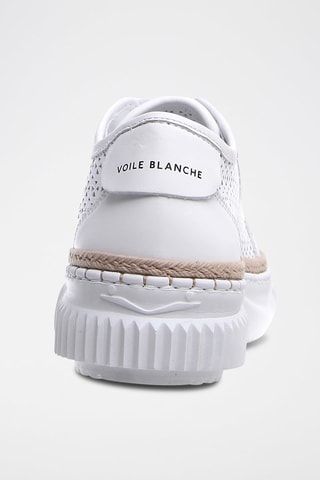 Zapatillas de piel bovina Maiorca - Blanco y marrón