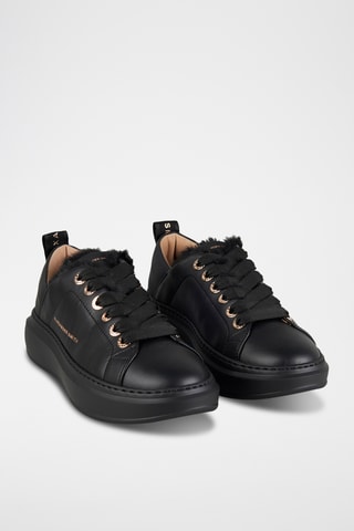 Zapatillas de piel Wembley - Negro