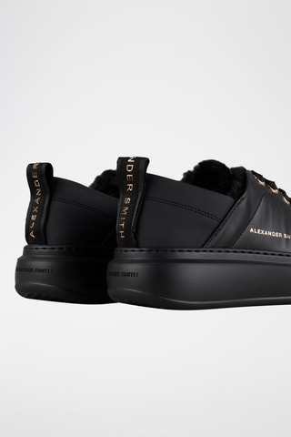 Zapatillas de piel Wembley - Negro