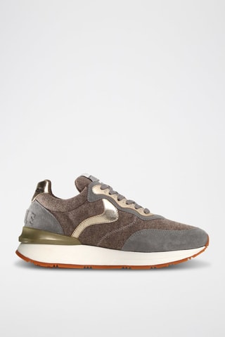 Leren Sneakers - Grijs