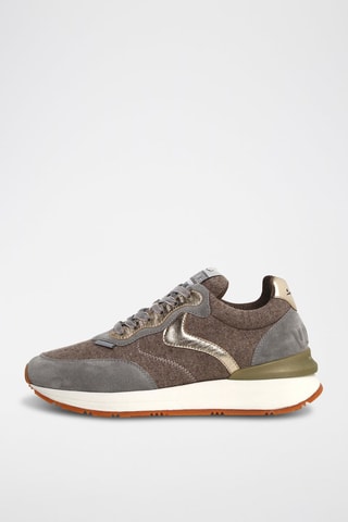 Leren Sneakers - Grijs