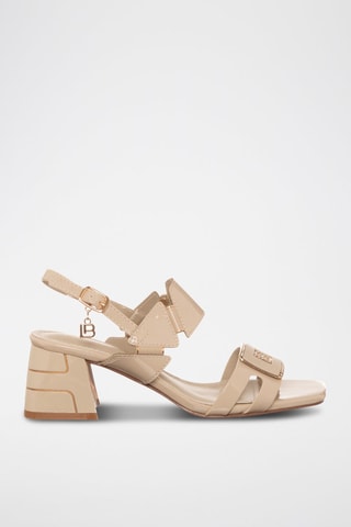 Sandalias de tacón - Laura Biagiotti - Rosa y dorado