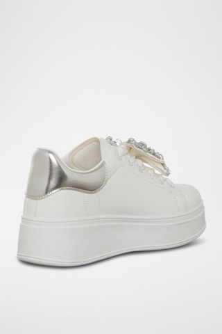 Zapatillas con plataforma - Laura Biagiotti - Blanco y plateado