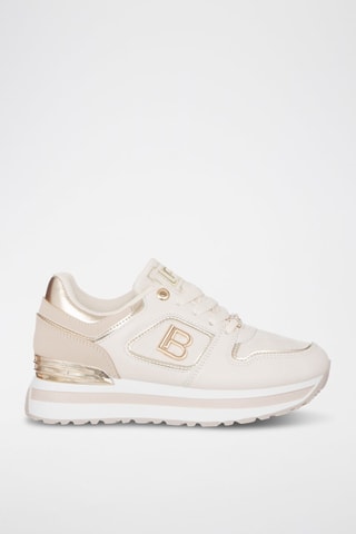 Zapatillas con plataforma - Laura Biagiotti - Beige