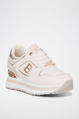 Zapatillas con plataforma - Laura Biagiotti - Beige
