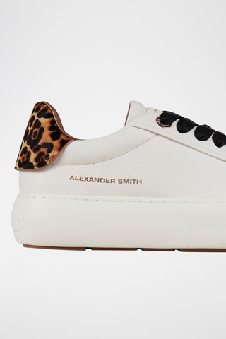 Zapatillas de piel con plataforma Soho - Blanco