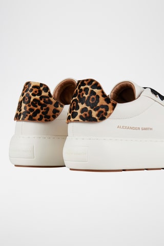 Zapatillas de piel con plataforma Soho - Blanco