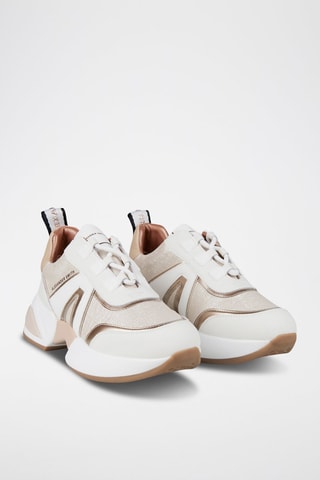 Zapatillas - Blanco y dorado
