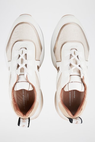 Zapatillas - Blanco y dorado