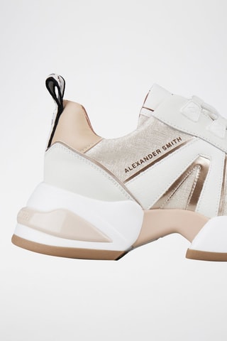 Zapatillas - Blanco y dorado