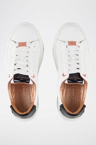 Zapatillas de piel - Blanco y negro