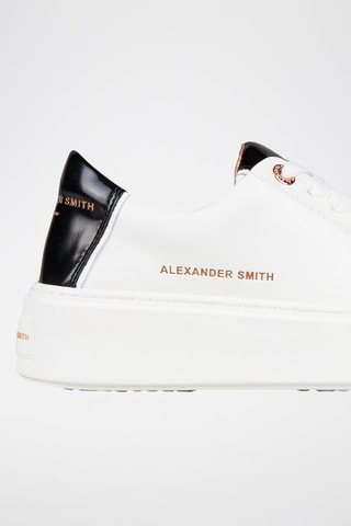 Zapatillas de piel - Blanco y negro