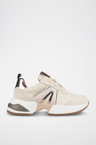 Zapatillas de piel - Beige