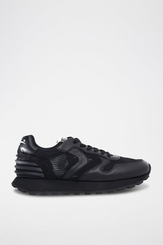 Zapatillas de piel - Blanco y negro