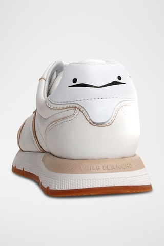 Zapatillas de piel ovina - Blanco y negro