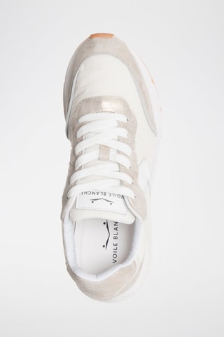 Zapatillas de piel Storm - Blanco y gris