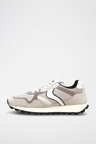 Zapatillas de piel bovina nobuk Qwark - Beige