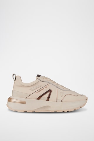 Zapatillas de piel - Beige